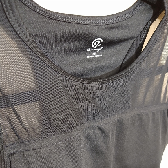 🌹Champion Athletic Exercise Black Sleeveless Top Extra Small - Picture 3 of 5